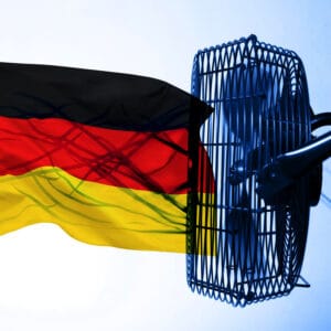 Germany Flag Hits Fan